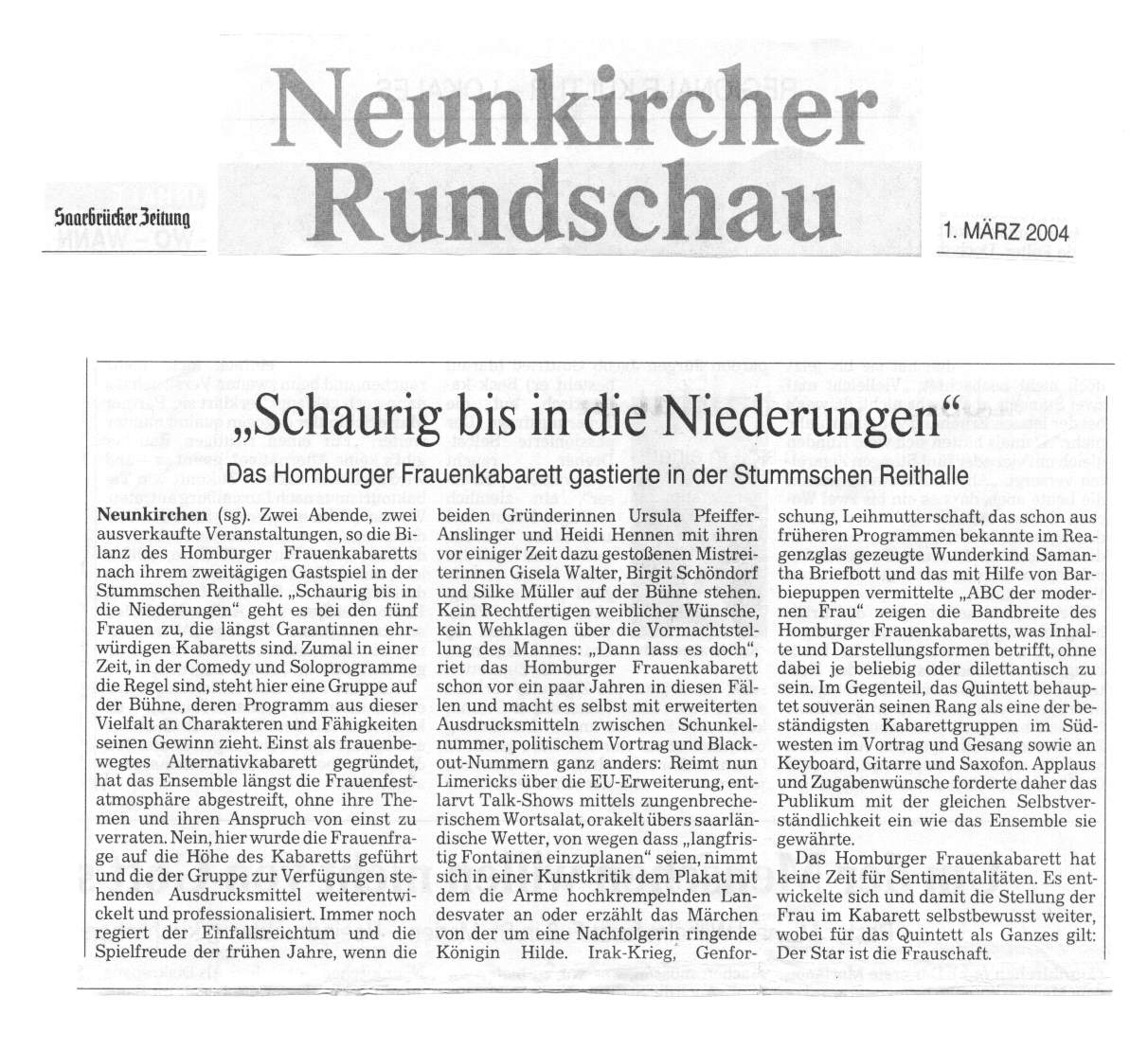 Kopie, Zeitungsbericht 1.3.04